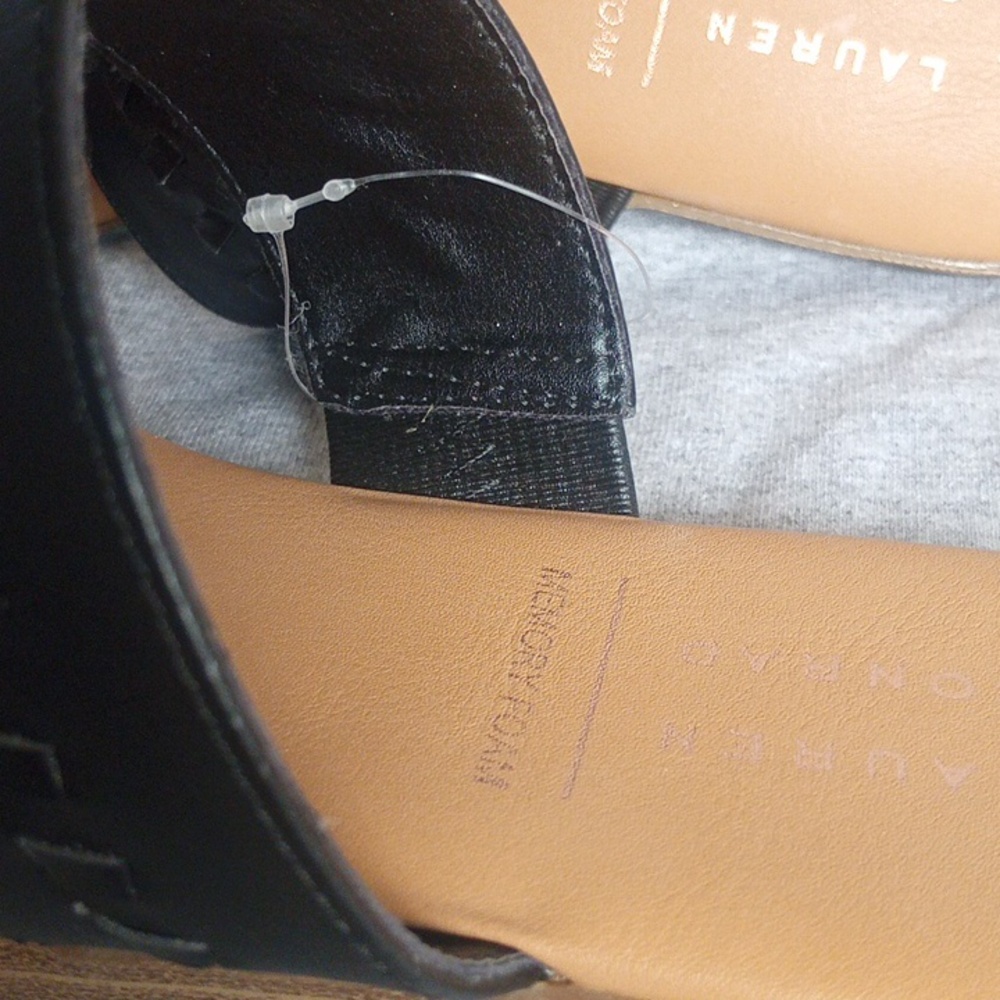 NWOT LC Lauren Conrad Women's Sunstone Slip On Comfort, Sandals Black size 8 - Picture 8 of 9